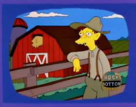 Screenshots from the 1994 Gracie Films cartoon Homer Badman