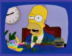 Screenshots from the 1994 Gracie Films cartoon Homer Badman