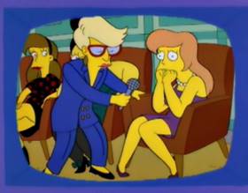 Screenshots from the 1994 Gracie Films cartoon Homer Badman