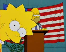 Screenshots from the 1994 Gracie Films cartoon Homer Badman