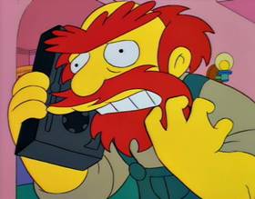 Screenshots from the 1994 Gracie Films cartoon Homer Badman