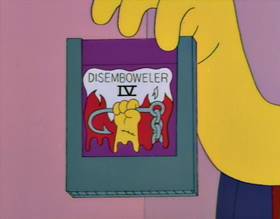 Screenshots from the 1994 Gracie Films cartoon Homer Badman