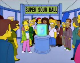 Screenshots from the 1994 Gracie Films cartoon Homer Badman