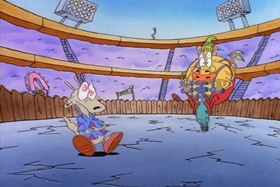 Screenshots from the 1994 Games Animation cartoon Tickled Pinky