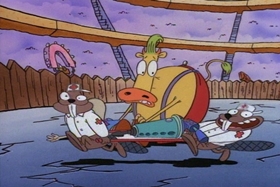 Screenshots from the 1994 Games Animation cartoon Tickled Pinky