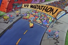 Screenshots from the 1994 Games Animation cartoon Tickled Pinky