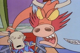 Screenshots from the 1994 Games Animation cartoon Tickled Pinky