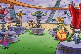 Screenshots from the 1994 Games Animation cartoon Tickled Pinky