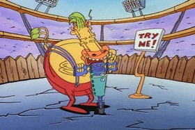 Screenshots from the 1994 Games Animation cartoon Tickled Pinky