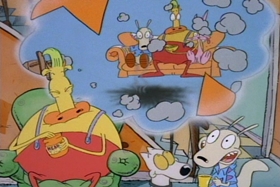Screenshots from the 1994 Games Animation cartoon Down the Hatch