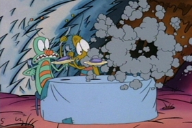 Screenshots from the 1994 Games Animation cartoon Down the Hatch