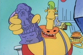 Screenshots from the 1994 Games Animation cartoon Down the Hatch