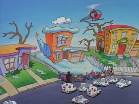 Screenshots from the 1994 Games Animation cartoon Rocko
