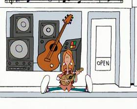 Screenshots from the 1994 Focus Design, Inc. cartoon Dollars and Sense