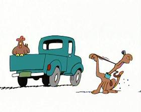 Screenshots from the 1994 Focus Design, Inc. cartoon Dollars and Sense