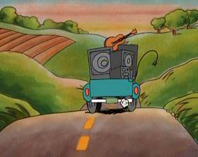 Screenshots from the 1994 Focus Design, Inc. cartoon Dollars and Sense