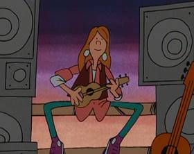 Screenshots from the 1994 Focus Design, Inc. cartoon Dollars and Sense