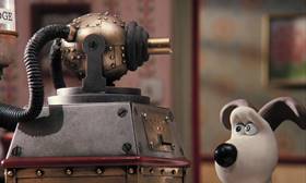 Screenshots from the 1995 Aardman cartoon A Close Shave