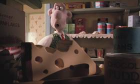 Screenshots from the 1995 Aardman cartoon A Close Shave