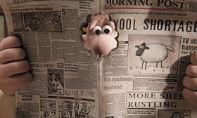 Screenshots from the 1995 Aardman cartoon A Close Shave
