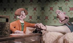 Screenshots from the 1995 Aardman cartoon A Close Shave