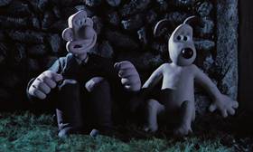 Screenshots from the 1995 Aardman cartoon A Close Shave