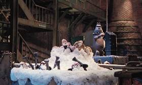 Screenshots from the 1995 Aardman cartoon A Close Shave