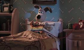 Screenshots from the 1995 Aardman cartoon A Close Shave