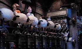 Screenshots from the 1995 Aardman cartoon A Close Shave