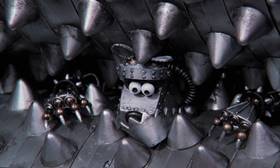 Screenshots from the 1995 Aardman cartoon A Close Shave