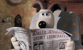 Screenshots from the 1995 Aardman cartoon A Close Shave