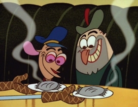 Screenshots from the 1995 Games Animation cartoon The Scotsman in Space