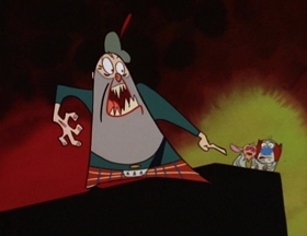 Screenshots from the 1995 Games Animation cartoon The Scotsman in Space