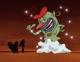 Screenshots from the 1995 Games Animation cartoon The Scotsman in Space