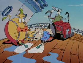 Screenshots from the 1995 Games Animation cartoon Cruisin
