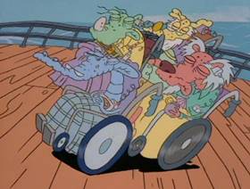 Screenshots from the 1995 Games Animation cartoon Cruisin