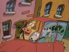 Screenshots from the 1995 Games Animation cartoon Cruisin