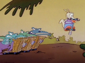 Screenshots from the 1995 Games Animation cartoon Junk Junkies