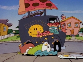 Screenshots from the 1995 Games Animation cartoon Junk Junkies