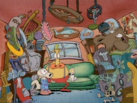 Screenshots from the 1995 Games Animation cartoon Junk Junkies