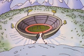 Screenshots from the 1995 Games Animation cartoon Snowballs