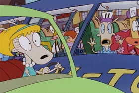 Screenshots from the 1995 Games Animation cartoon I See London, I See France