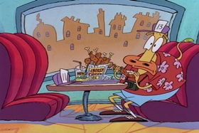 Screenshots from the 1995 Games Animation cartoon I See London, I See France