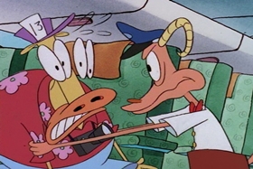 Screenshots from the 1995 Games Animation cartoon I See London, I See France