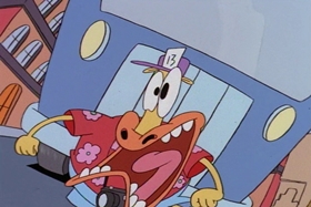 Screenshots from the 1995 Games Animation cartoon I See London, I See France