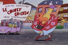 Screenshots from the 1995 Games Animation cartoon I See London, I See France