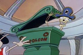 Screenshots from the 1995 Games Animation cartoon I See London, I See France