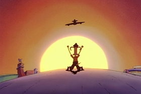 Screenshots from the 1995 Games Animation cartoon I See London, I See France