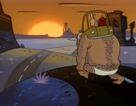 Screenshots from the 1995 Games Animation cartoon Galoot Wranglers