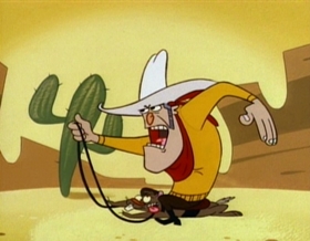 Screenshots from the 1995 Games Animation cartoon Galoot Wranglers